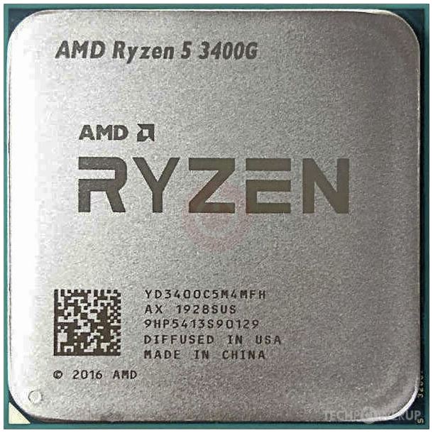 MICRO AMD RYZEN 5 3400G C/VIDEO S/COOLER CPU AM4 SUPERIOR AL 3200G