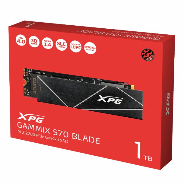 ssd|adata|xpg|max5|almacenamiento|ps5|hd ssd 1tb adata xpg gammix s70 blade m.2 nvme gen4 7400mb/s 2280