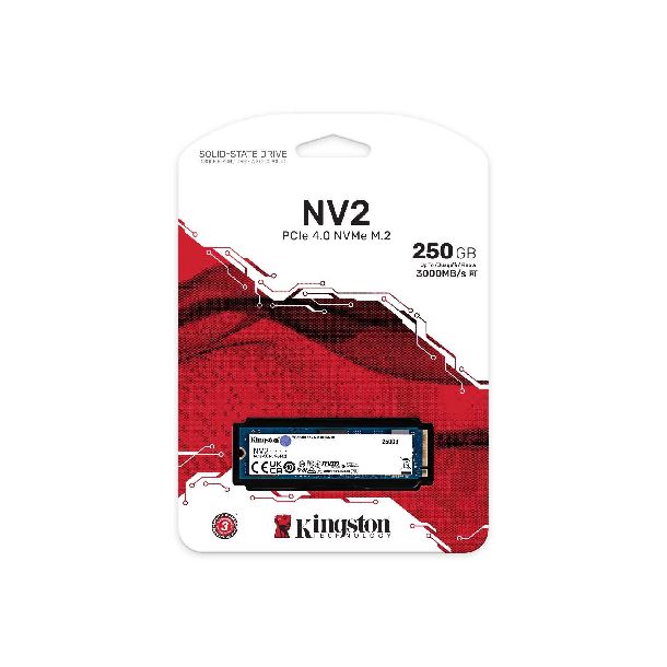 kingston|ssd|almacenamiento|max5|hd ssd 250gb kingston snvs nv2 m.2 nvme gen4 3000mb/s