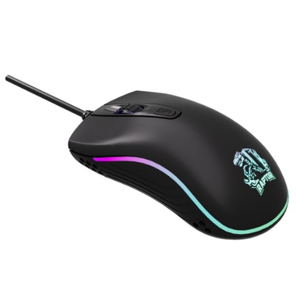 MOUSE RAPTOR STORM GRIP 4 BOTONES 3600DPI 7 COLORES