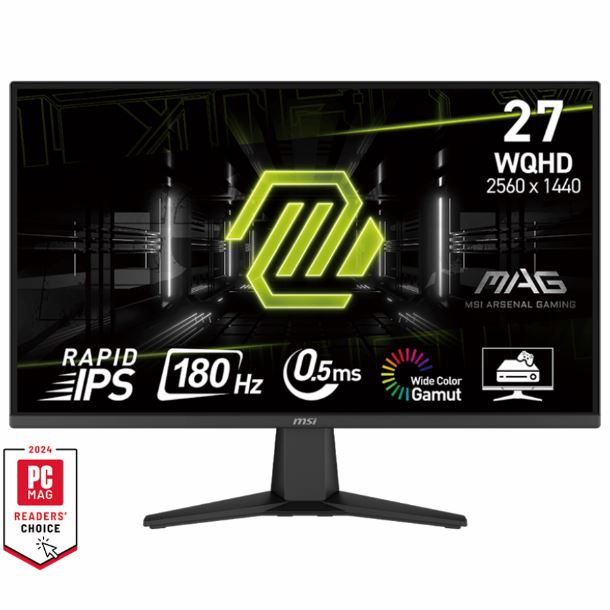 MONITOR GAMER 27" MSI MAG 275QF IPS 2K 180HZ 0.5MS HDMI DP