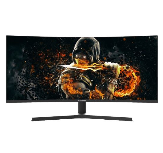 monitor|max5|monitor gamer 34" solarmax curvo 144hz 2k qhd argb negro