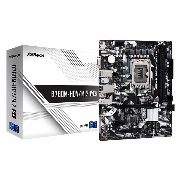 MOTHER ASROCK B760M-HDV/M.2 D4 DDR4 S1700