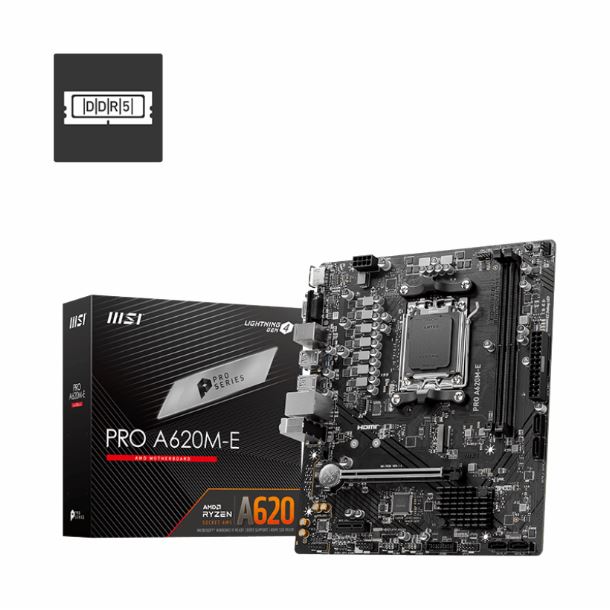 msi|mother|hardware|max5|mother msi pro a620m-e ddr5 am5