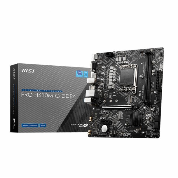 msi|mother|hardware|memoria ram|max5|mother msi pro h610m-g ddr4 s1700
