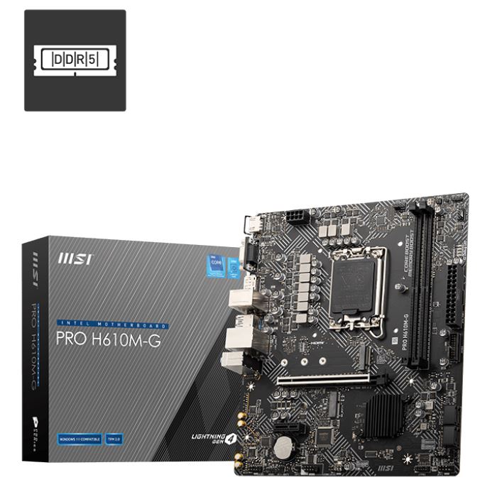 msi|mother|hardware|max5|mother msi pro h610m-g ddr5 s1700
