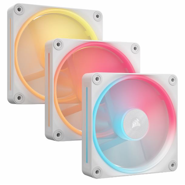 corsair|cooler|hardware|max5|kit 3 fan cooler 120mm corsair icue link lx120-r rgb white co-9051054-ww