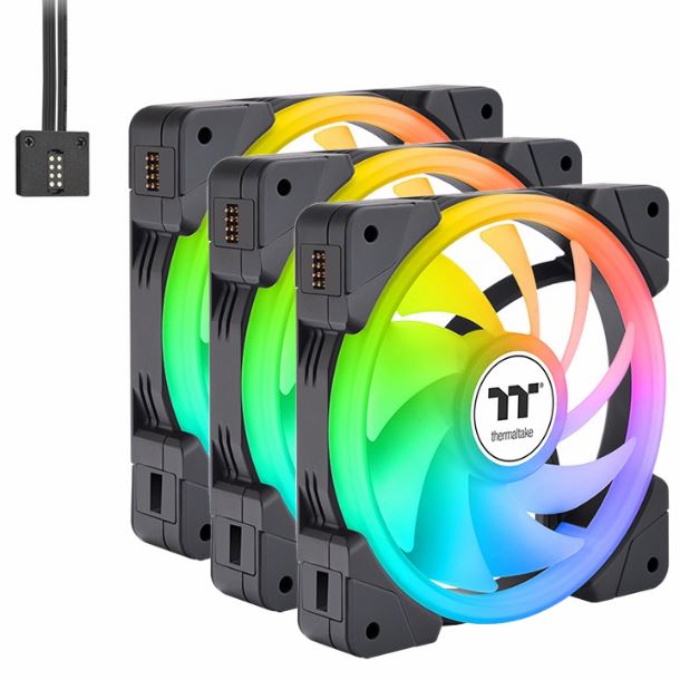 thermaltake|fan|cooler|refrigeracion|max5|kit 3 fan cooler 120mm thermaltake swafan ex12 argb premium edition