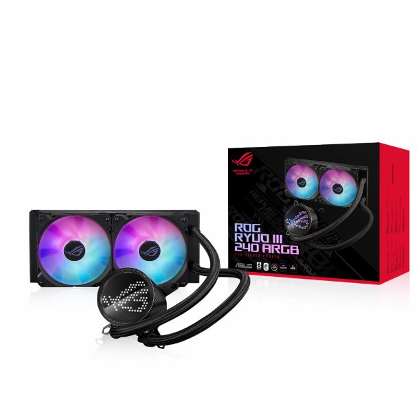 asus|cooler|watercooler|hardware|max5|pba|watercooler 240mm asus rog ryuo iii 240 argb