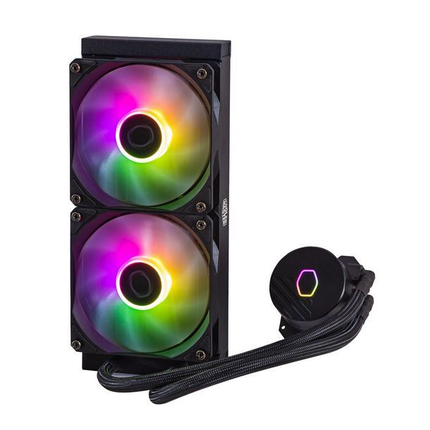 coolermaster|hardware|cooler|watercooler|refrigeracion|max5|watercooler 240mm coolermaster masterliquid ml240l core argb spectrum