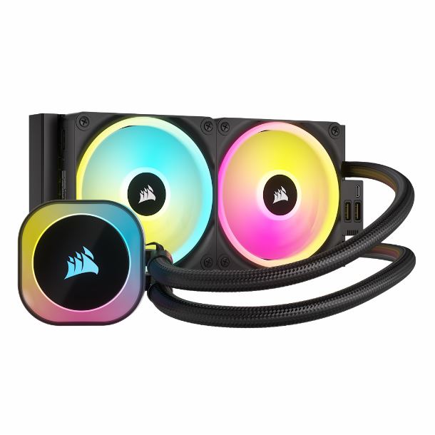 corsair|cooler|watercooler|hardware|max5|watercooler 240mm corsair icue link h100i rgb