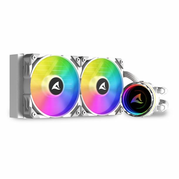 cooler|watercooler|hardware|max5|watercooler 240mm sharkoon s80 rgb aio blanco