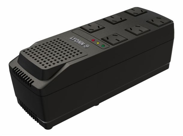estabilizador|hardware|max5|estabilizador electrico lyonn tca-2000n-v 6 tomas