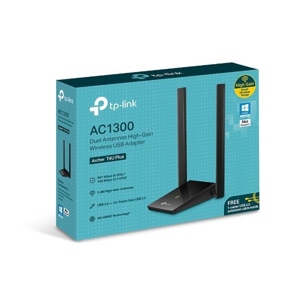 placa|red|usb|archer|wifi|tp-link|max5|placa de red usb tp-link archer t4u plus ac1300 dual band