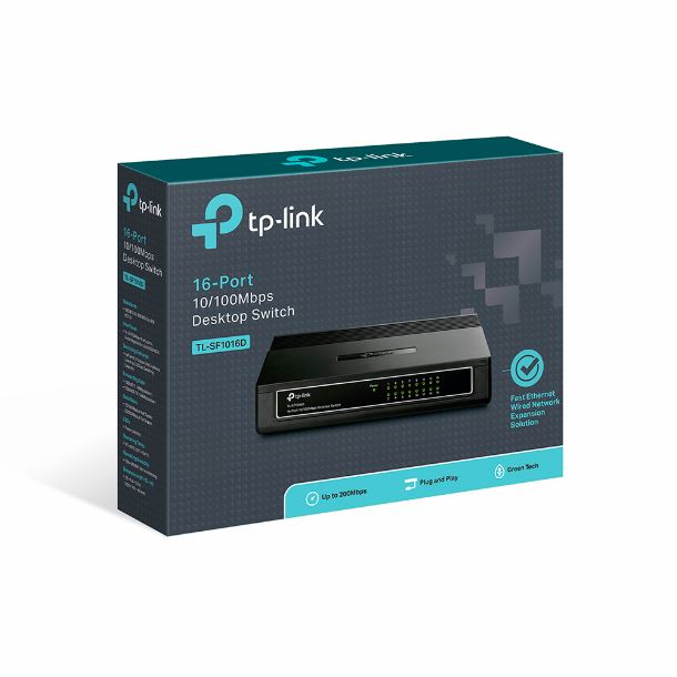 tp-link|red|max5|switch|red|networking|conectividad|switch tp-link 16p tl-sf1016d desktop