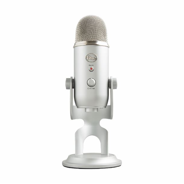 logitech|microfono|perifericos|microfono logitech yeti silver edition 988-000506