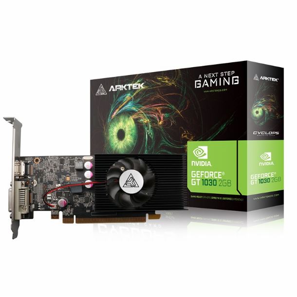 PLACA DE VIDEO GeForce GT 1030 2GB DDR5 ARKTEK AKN1030D5S2GL1 LOW PROFILE
