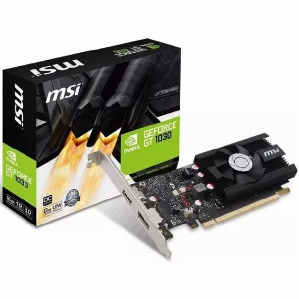 PLACA DE VIDEO GEFORCE GT 1030 MSI 2GB LP OC DDR4