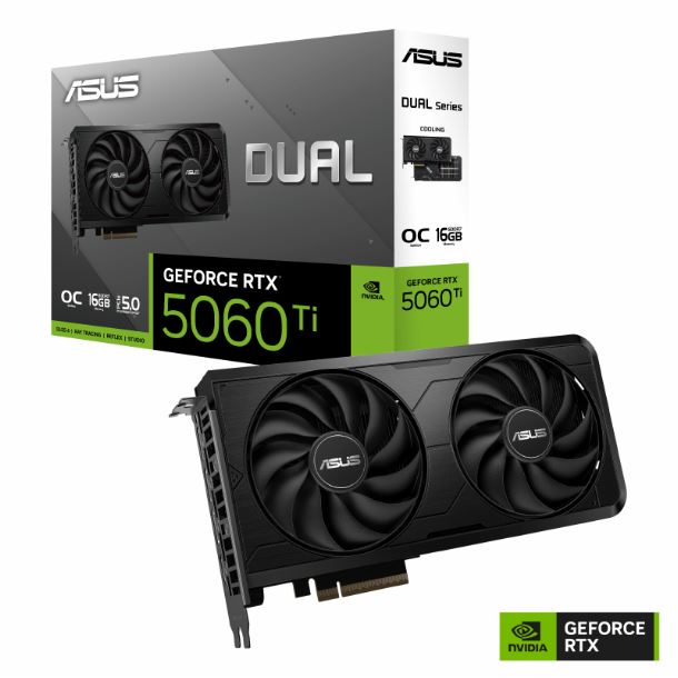 PLACA DE VIDEO GeForce RTX 5060 TI 16GB ASUS DUAL EVO OC EDITION