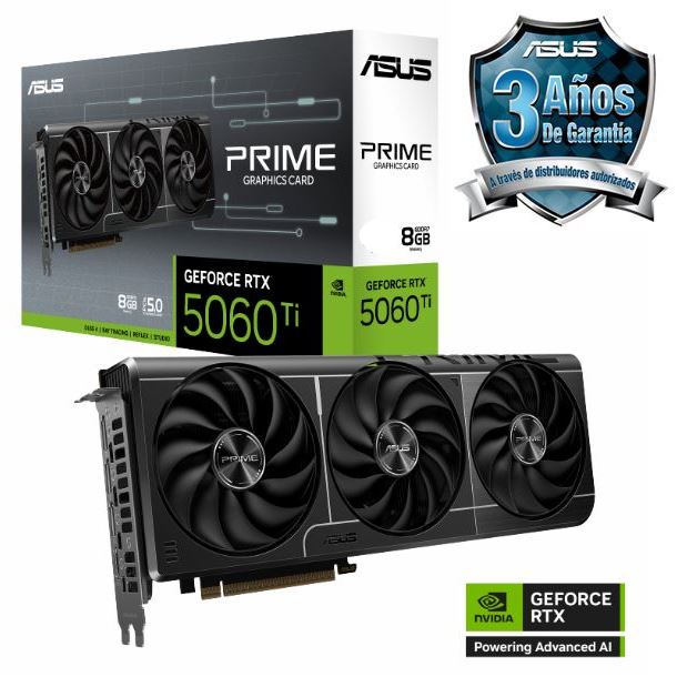PLACA DE VIDEO GeForce RTX 5060 TI 8GB ASUS PRIME