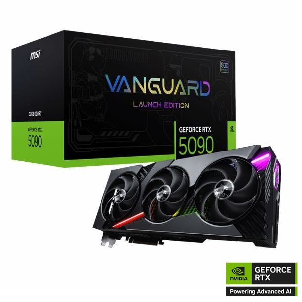 PLACA DE VIDEO GeForce RTX 5090 32GB MSI VANGUARD SOC LAUNCH EDITION