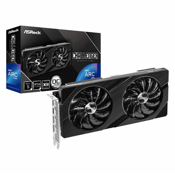 PLACA DE VIDEO INTEL ARC A580 8GB ASROCK CHALLENGER 8GB OC