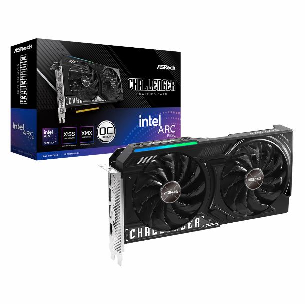 PLACA DE VIDEO INTEL ARC B580 12GB ASROCK CHALLENGER OC SIMIL 4060