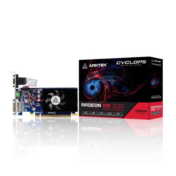 PLACA DE VIDEO RADEON R5 230 2GB DDR3 LOW PROFILE AKR230D3S2GL1