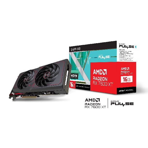 PLACA DE VIDEO RADEON RX 7600 XT 16GB SAPPHIRE PULSE GAMING