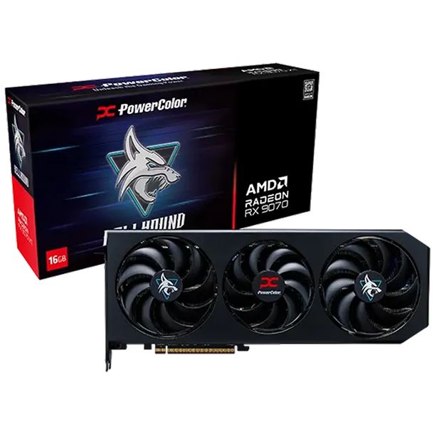 PLACA DE VIDEO RADEON RX 9070 16GB POWERCOLOR HELLHOUND OC