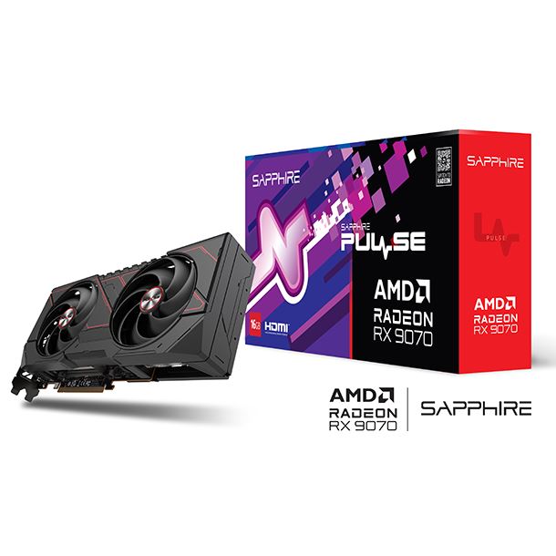 PLACA DE VIDEO RADEON RX 9070 16GB SAPPHIRE PULSE