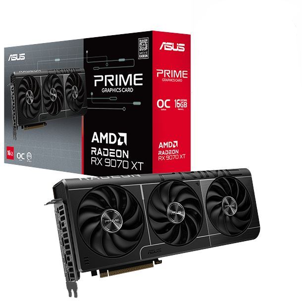 PLACA DE VIDEO RADEON RX 9070 XT 16GB ASUS PRIME OC EDITION