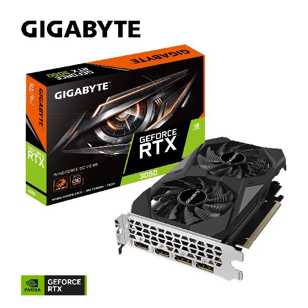 geforce|gigabyte|rtx|nvidia|placa de video|3050|max5|video geforce rtx 3050 6gb gigabyte windforce v2 oc