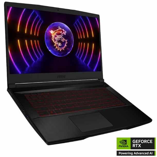 NOTEBOOK GAMER MSI 15.6" THIN GF63 I5-12450H 16GB 512GB GeForce RTX 4050 FHD 144HZ W11H