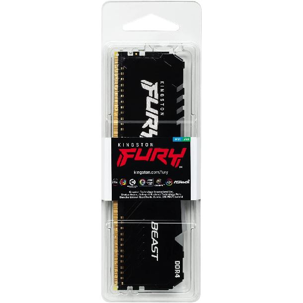 kingston|hardware|memoria ram|16gb|ddr4|3600mhz|rgb|max5|memoria 16gb ddr4 3600 kingston fury beast rgb