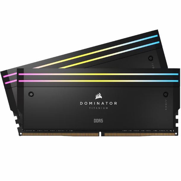 corsair|hardware|memoria ram|max5|rgb|memoria 32gb (2x16gb) ddr5 6000 corsair dominator titanium rgb