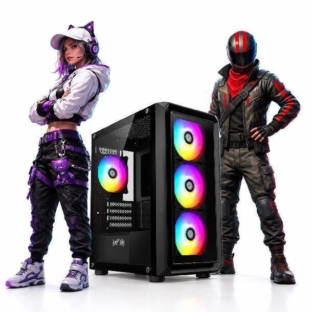 PC GAMER AMD RYZEN 5 9600X+B650+16GB+1TB M.2 NVME+RTX 5070 12GB+GABINETE GAMER+F