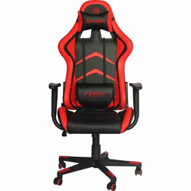 silla gamer|marvo|gaming|stream|max5|silla gamer marvo ch106 red and black