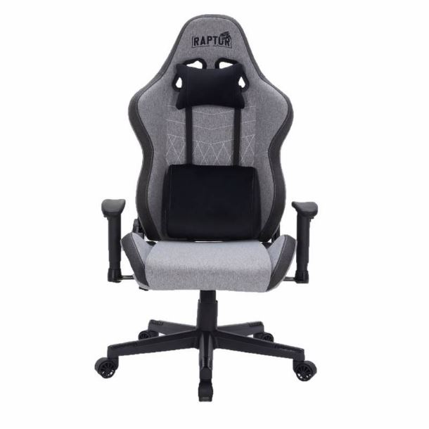 silla gamer|raptor|clase 4|max5|silla gamer raptor throne r1 - tela gris