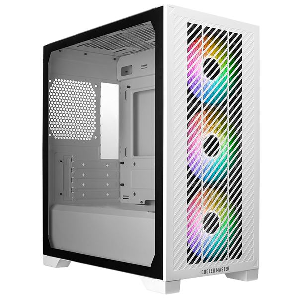 gabinete|coolermaster|hardware|max5|gabinete coolermaster elite 301 white 3fan argb e301-wgnn-s00