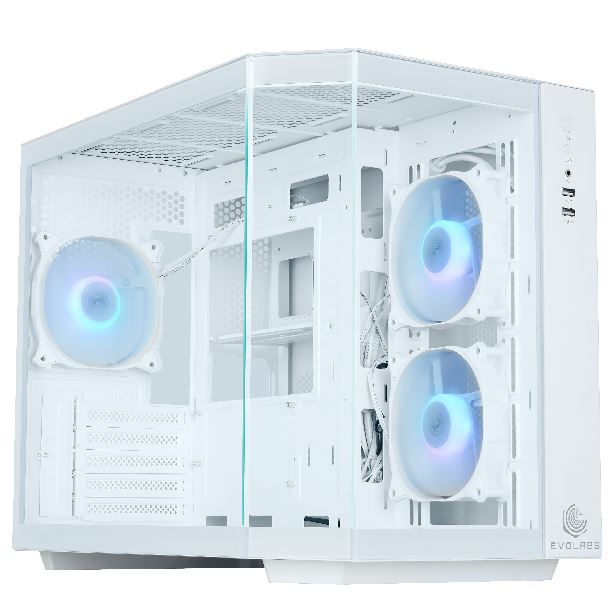 gabinete|hardware|evolabs|max5|gabinete evolabs primacy white tg 3fan argb