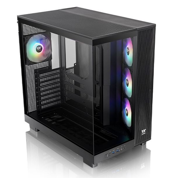 gabinete|thermaltake|hardware|max5|gabinete thermaltake view 380 xl tg 4fan argb