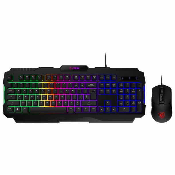 msi|teclado|mouse|combo|perifericos|hardware|max5|kit teclado y mouse rgb msi forge gk100