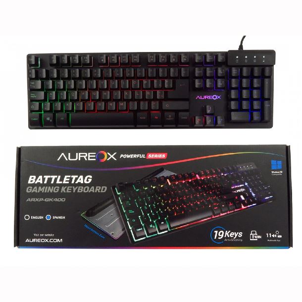 teclado|perifericos|aureox|max5|teclado aureox battletag gaming gk400