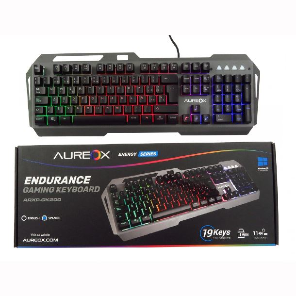 teclado|perifericos|aureox|max5|teclado aureox endurance gaming gk200