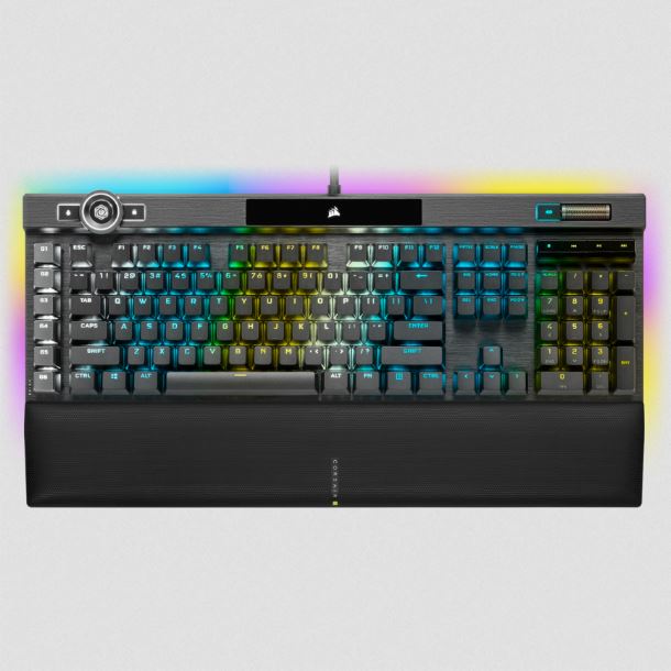 teclado|corsair|perifericos|max5|teclado corsair gamer k100 rgb black optomech