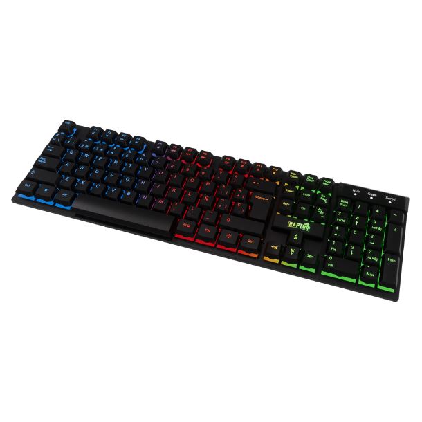 teclado|perifericos|raptor|max5|teclado raptor fireclaw m1 membrana rainbow 7 colores 2